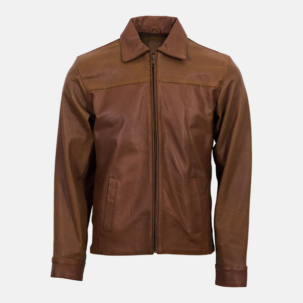 Kunar Vintage Leather Summer Jacket