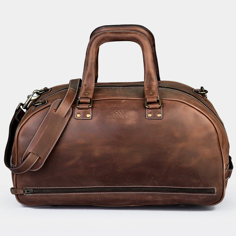Brown Leather Travel Bag