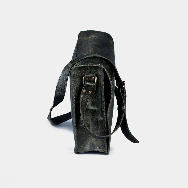 Mens Vintage Leather Messenger Bag