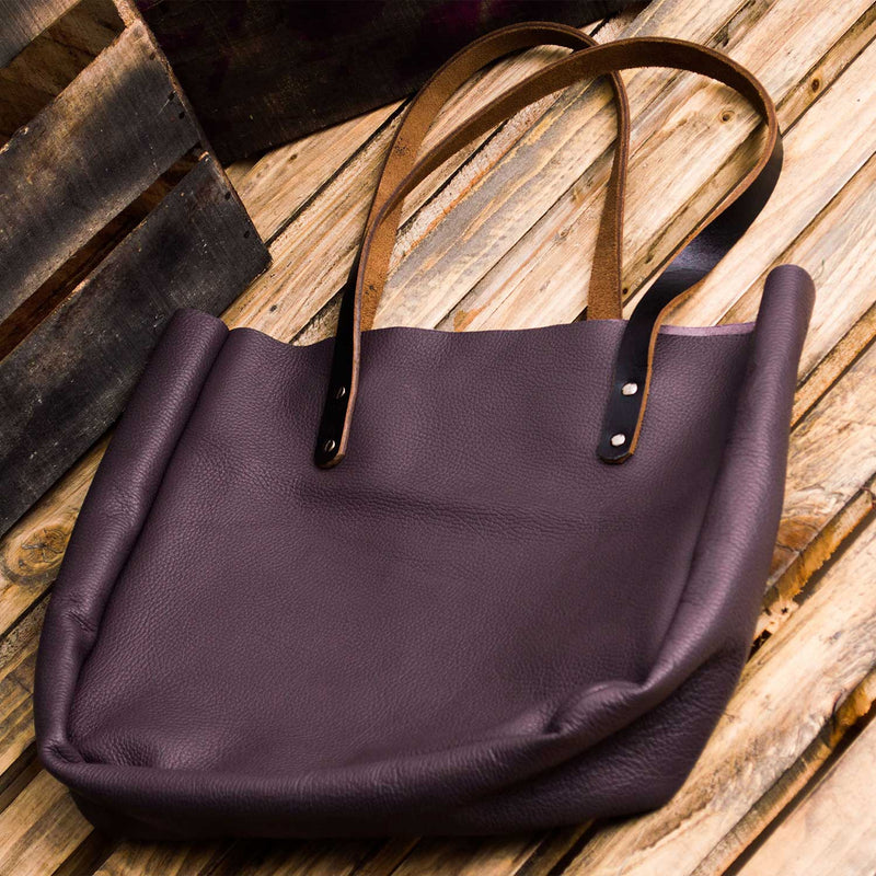 Kel Everyday Purple Leather Purse