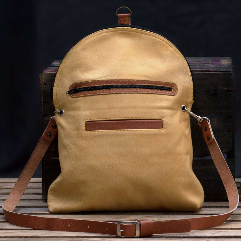 Rama Convertible Leather Backpack Purse