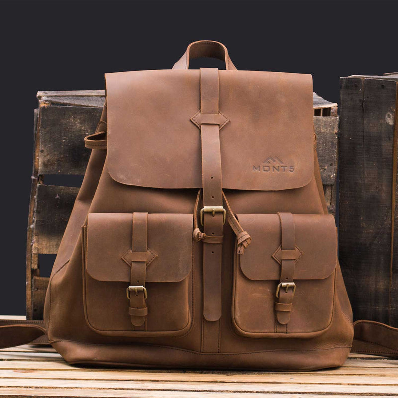 Thagus Soft Large Leather Backpack