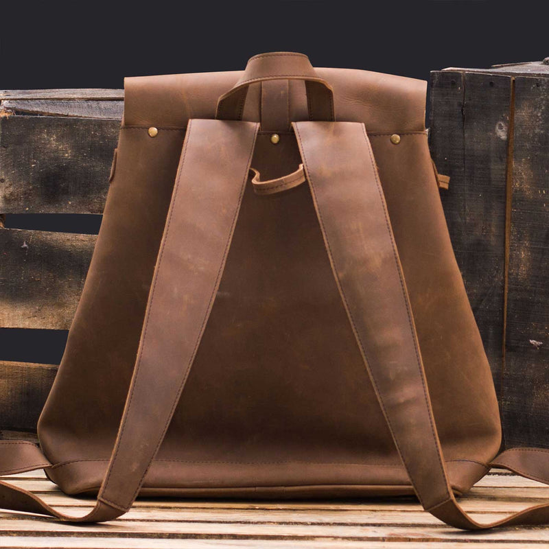 Thagus Soft Large Leather Backpack